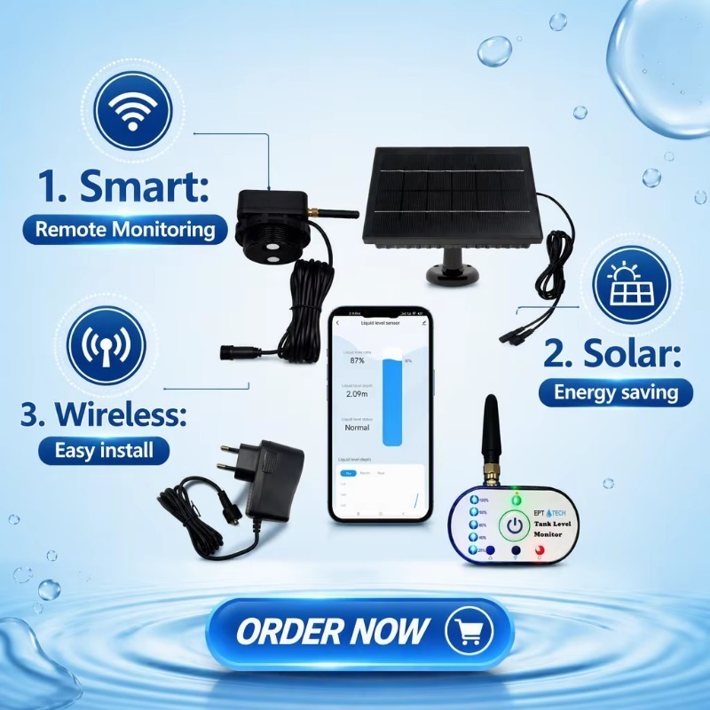 Tuya Smart - TLC2502P-S Ультразвуковой датчик уровня Tuya Smart