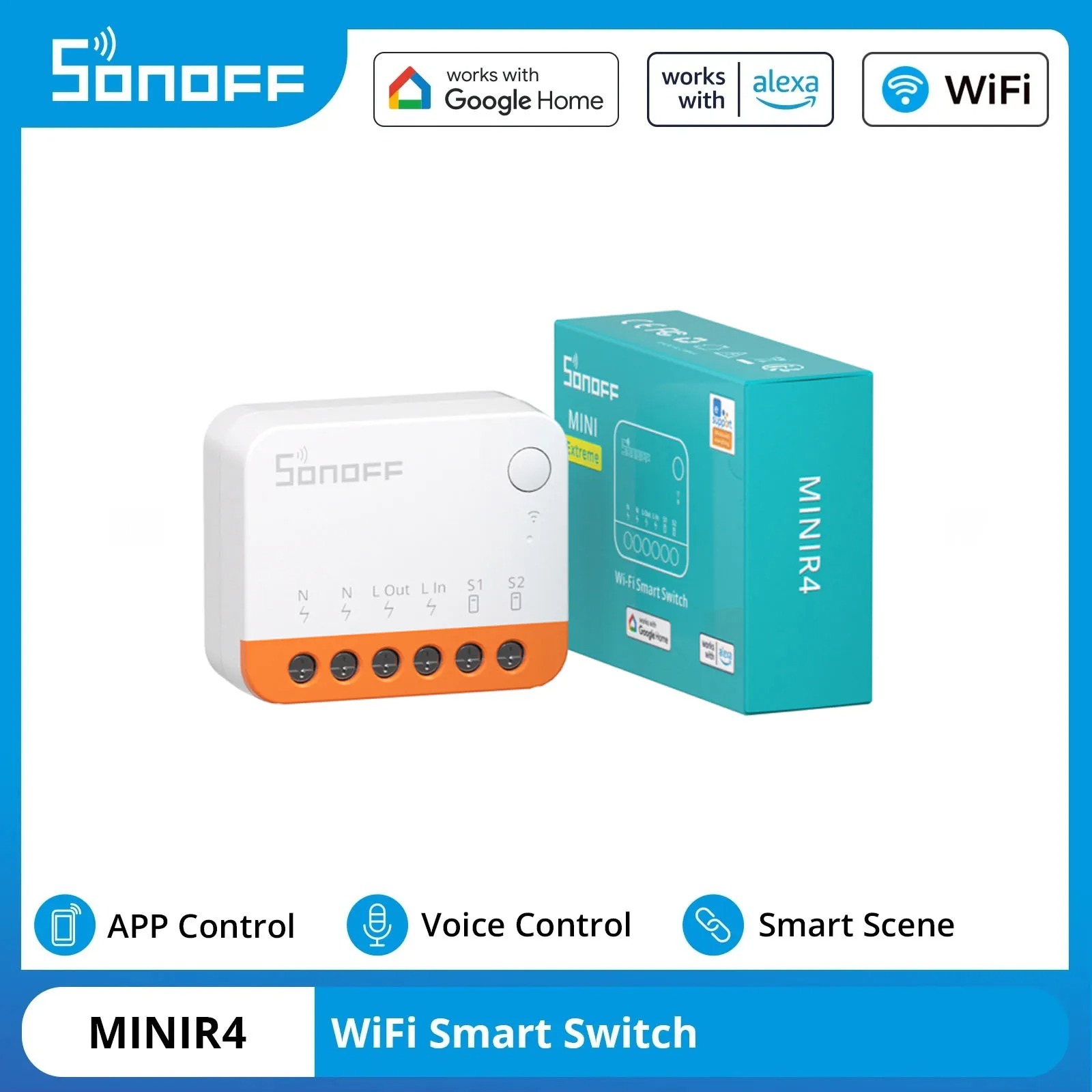 Sonoff Mini R4 - Sonoff Mini R4 Extreme: Умный выключатель