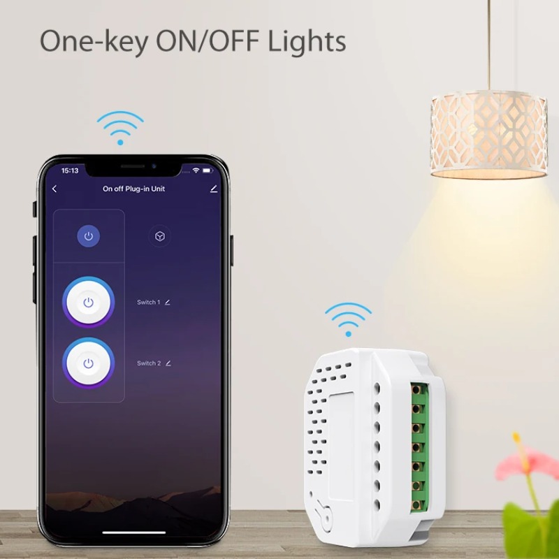 Smart Relay Tuya - Модуль умного выключателя Matter, 2-канальное реле