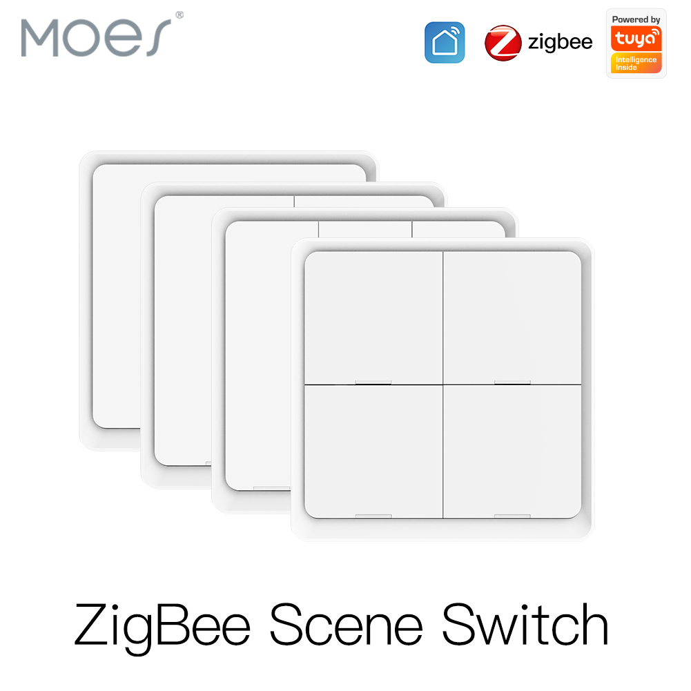 Sonoff Basic - MOES 4-бандовый Tuya ZigBee беспроводной 12-переключатель