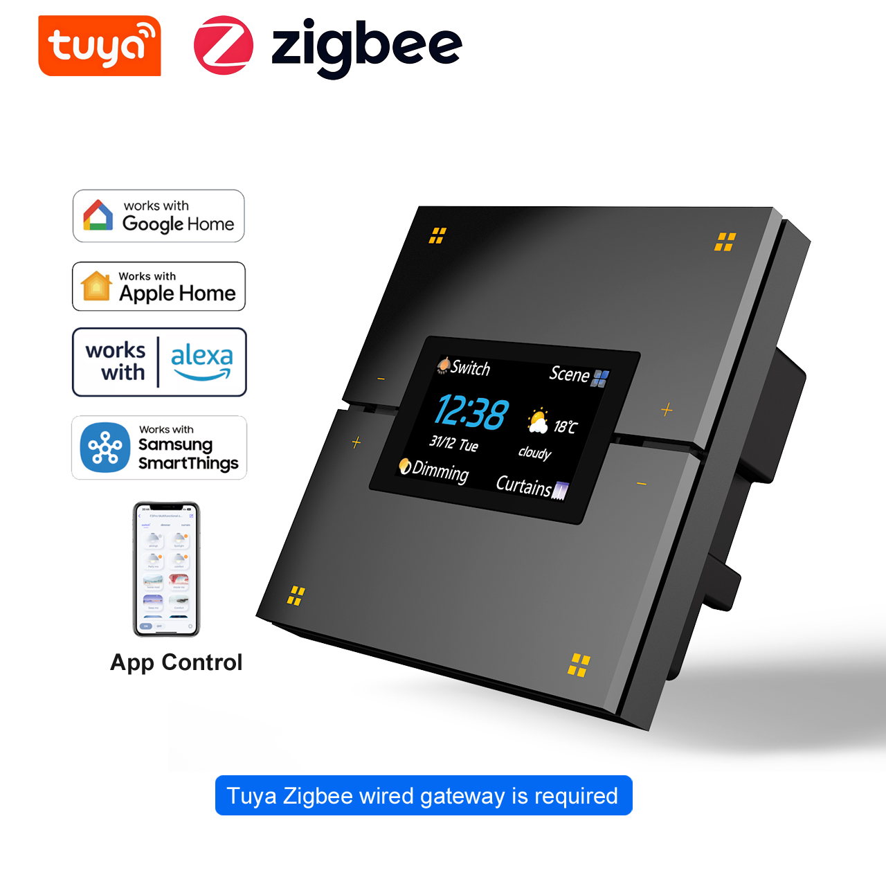 Smart Relay Tuya - Умный настенный выключатель M9 Pro с