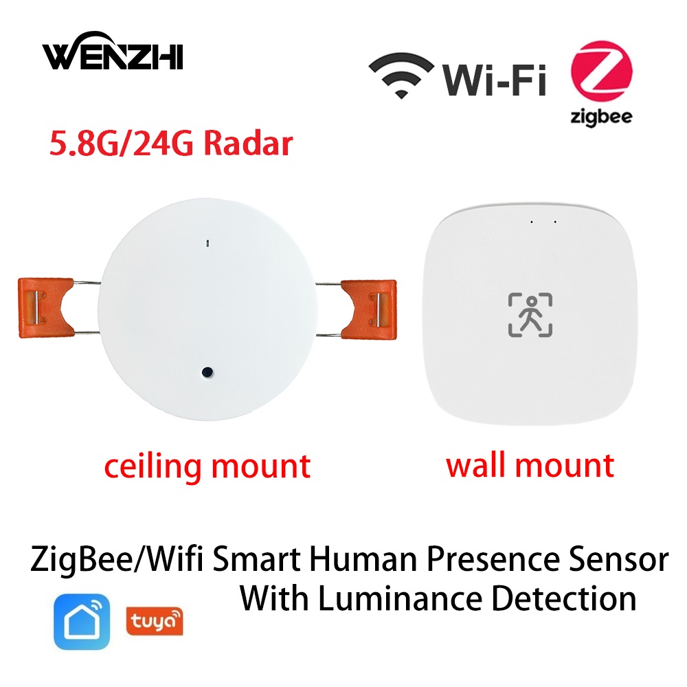 Home Assistant Tuya - ZigBee Wi-Fi MmWave датчик присутствия человека