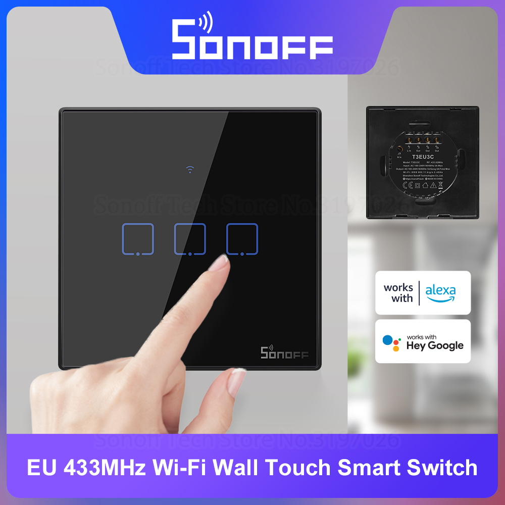 SONOFF T3 EU Black WiFi Smart  – обзор и цена Sonoff Basic