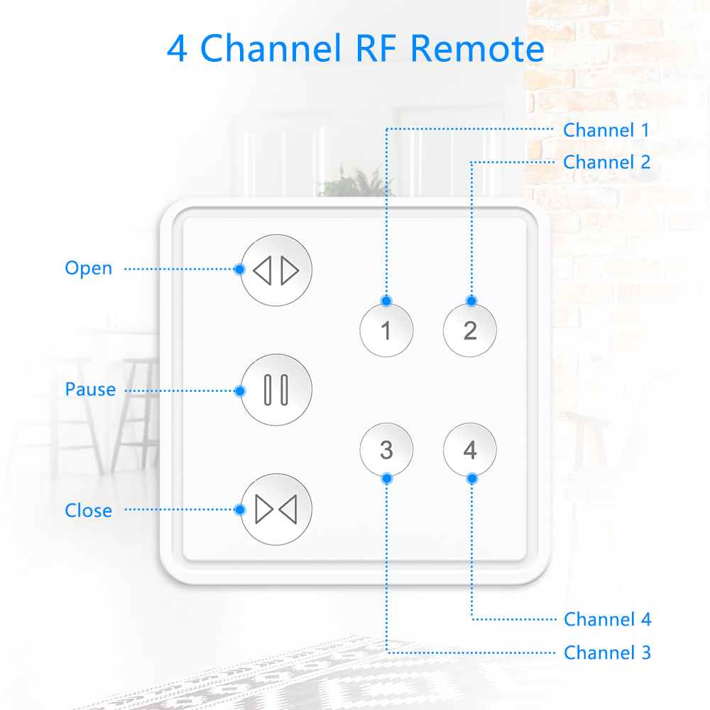Tuya Smart Life RF WI-FI шторы – обзор и цена Tuya 4 Channel