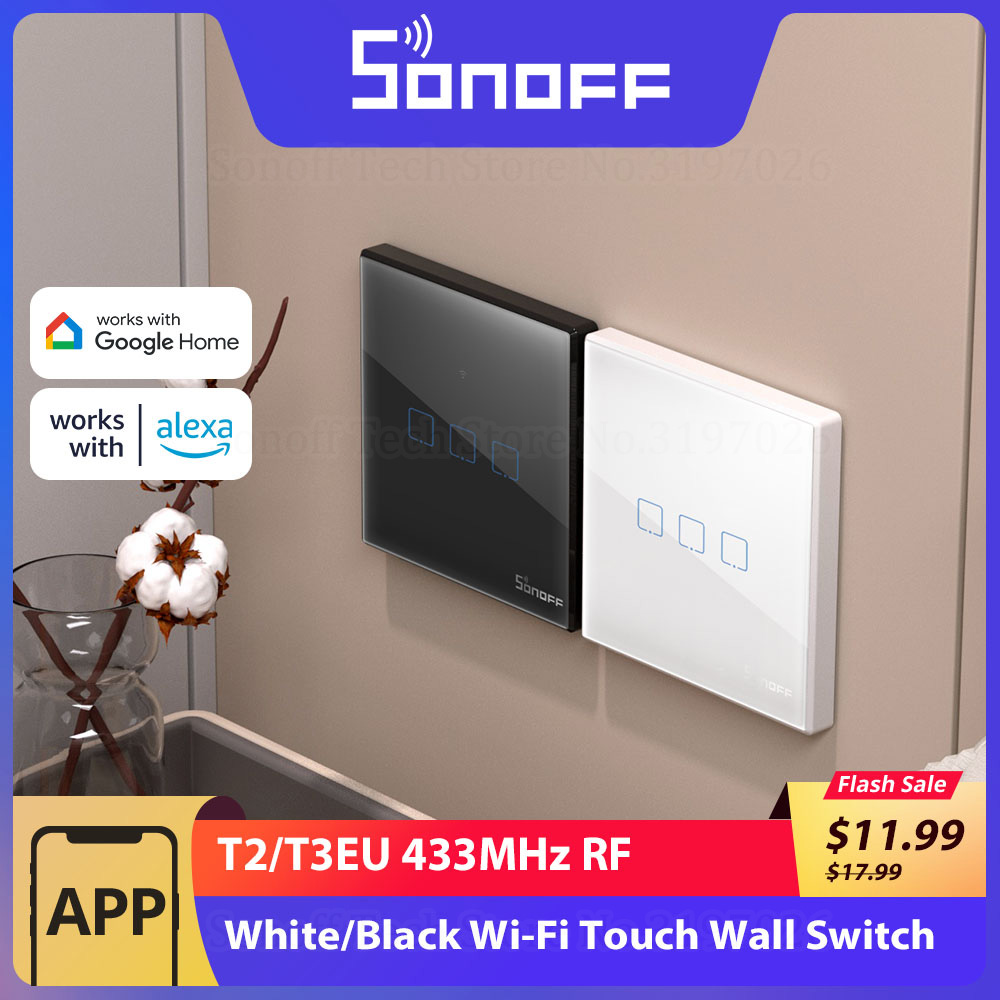SONOFF T2/T3EU 433 МГц RF Wi-F – обзор и цена Sonoff Basic