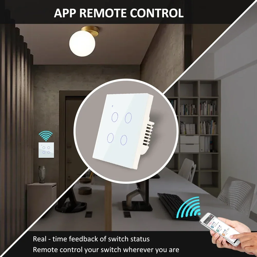 Умный светильник ель ZigBee, н – обзор и цена Tuya 4 Channel