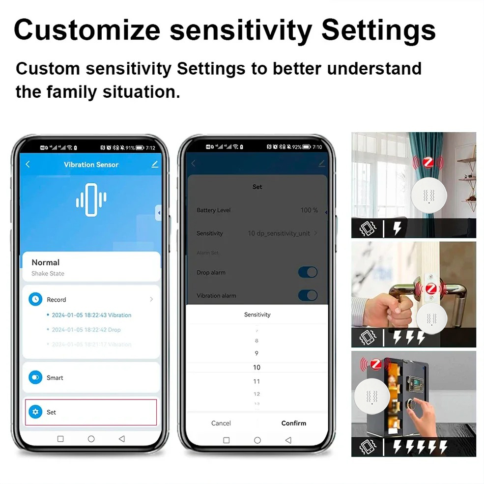 Умный датчик вибрации и наклон – обзор и цена Home Assistant Tuya