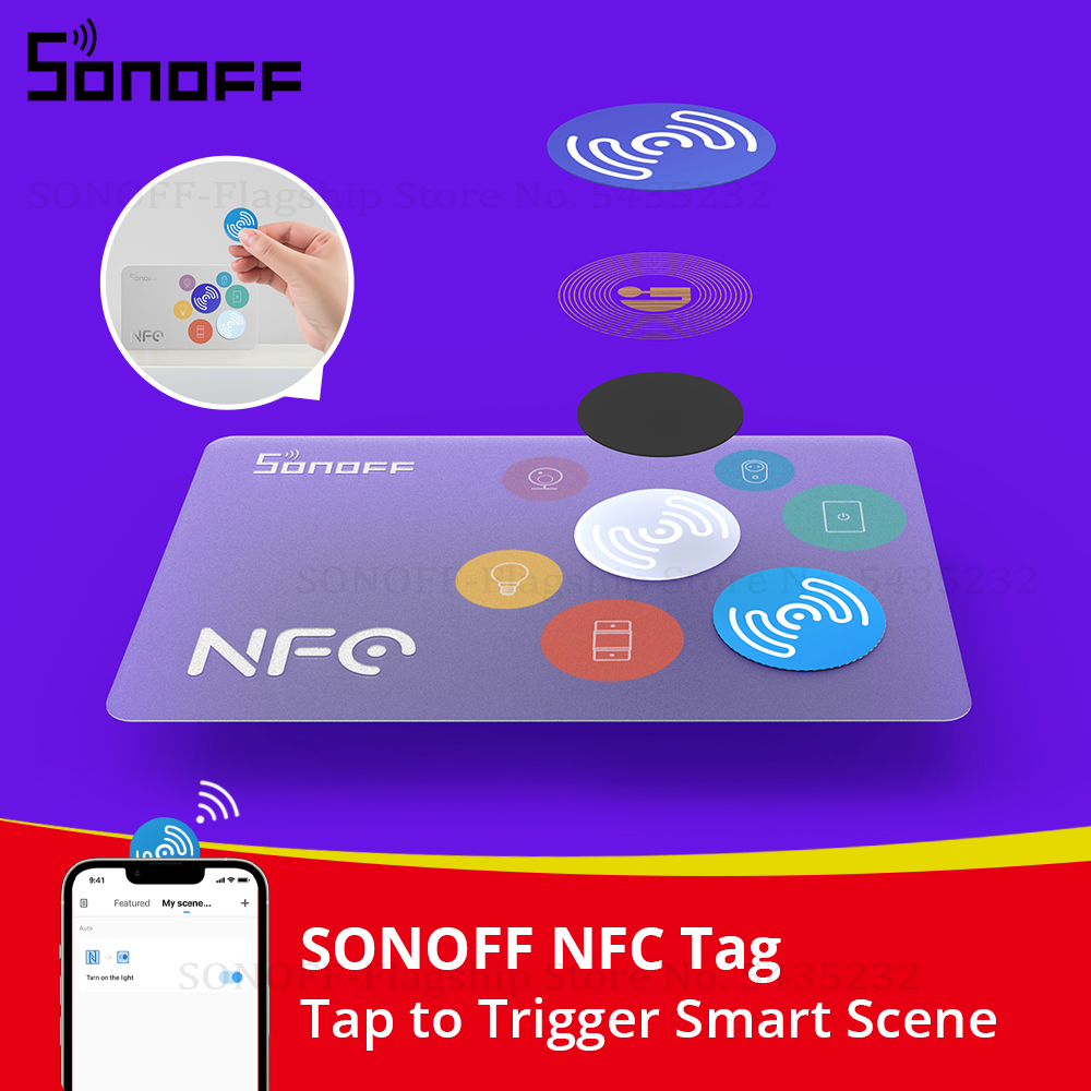 Умная метка SONOFF NFC Ntag215 – обзор и цена Sonoff