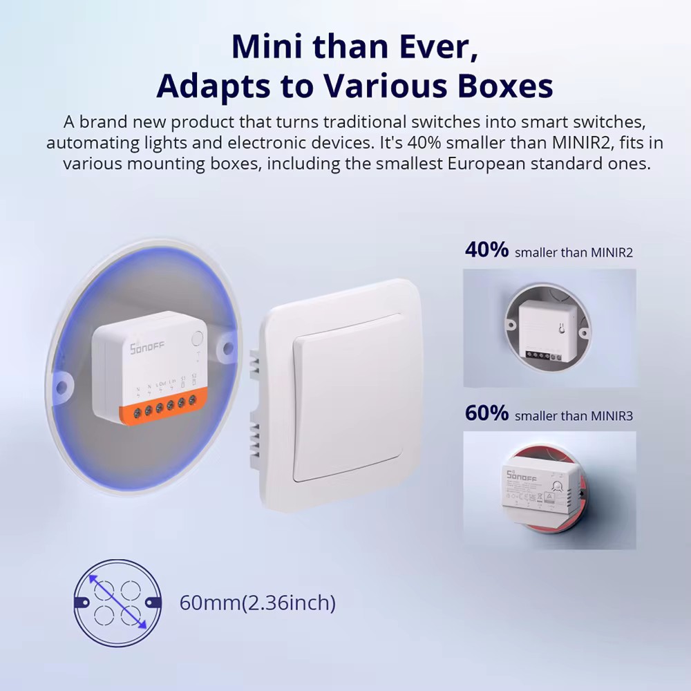 Умный Wi-Fi выключатель SONOFF – обзор и цена Sonoff Mini R4